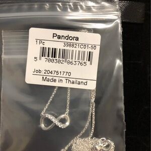 Pandora Silver Infinity Pendant Necklace